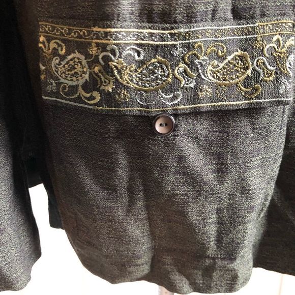 Jessica Holbrook Embroidered Blazer Jacket - Picture 4 of 7